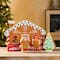 Glitzhome® Set of 4 Wooden Christmas Gingerbread House Table Decor